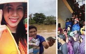Đoàn người xếp hàng dài chờ Thuỷ Tiên phát tiền và lương thực Đoàn người xếp hàng dài chờ Thuỷ Tiên phát tiền và lương thực