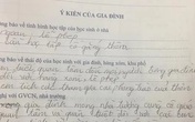 Lời phê của phụ huynh vào sổ liên lạc khiến học sinh chỉ muốn chui xuống đất Lời phê của phụ huynh vào sổ liên lạc khiến học sinh chỉ muốn chui xuống đất