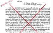 Làm giả công văn của tỉnh Hải Dương cho học sinh nghỉ học Làm giả công văn của tỉnh Hải Dương cho học sinh nghỉ học