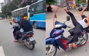 Danh tính ông già mở nhạc nằm trên yên, lái xe bằng chân Danh tính ông già mở nhạc nằm trên yên, lái xe bằng chân