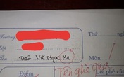Viết vội tên vào bài kiểm tra, nữ sinh khiến ai nấy sợ xanh mặt, đến thầy giáo cũng hoảng hốt phê "Tên ghê quá!"