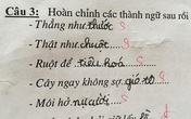 "Cười chảy nước mắt" với bài tập tiếng Việt của học sinh tiểu học "Cười chảy nước mắt" với bài tập tiếng Việt của học sinh tiểu học