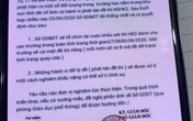 Học sinh lớp 11 làm giả văn bản của Sở Giáo dục Học sinh lớp 11 làm giả văn bản của Sở Giáo dục
