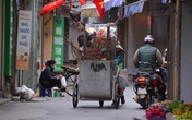 Sau Tết, công nhân vệ sinh môi trường vất vả thu gom đào, quất bị vứt đầy đường Sau Tết, công nhân vệ sinh môi trường vất vả thu gom đào, quất bị vứt đầy đường