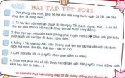Những bài tập Tết 'kỳ lạ' khiến học sinh thích thú Những bài tập Tết 'kỳ lạ' khiến học sinh thích thú