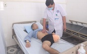 Nam thanh niên bị đứt lìa chân trái Nam thanh niên bị đứt lìa chân trái