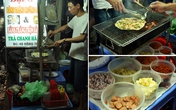 Bánh tráng nướng vỉa hè phố Hàng Tre Bánh tráng nướng vỉa hè phố Hàng Tre