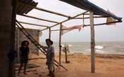 Dân Quảng Bình dỡ nhà tránh siêu bão Haiyan Dân Quảng Bình dỡ nhà tránh siêu bão Haiyan