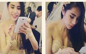 Thủy Tiên diện áo cưới nhắc khéo Công Vinh Thủy Tiên diện áo cưới nhắc khéo Công Vinh