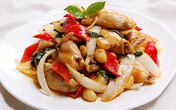 Thịt ếch xào giấm tỏi Thịt ếch xào giấm tỏi