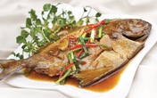 Cá chim rim gừng tỏi Cá chim rim gừng tỏi