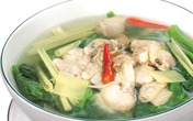 Canh nghêu mồng tơi Canh nghêu mồng tơi