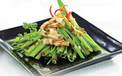 Rau muống xào mắm ruốc Rau muống xào mắm ruốc