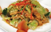 Bắp cải xào xốt tương Bắp cải xào xốt tương