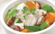 Canh bí ngòi nấu nấm Canh bí ngòi nấu nấm