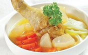 Gà nấu trái lê Gà nấu trái lê