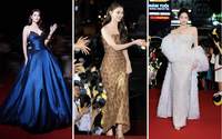 Hoa hậu Lương Thùy Linh, Tiểu Vy sang chảnh với đầm dạ hội tại Liên hoan phim Việt Nam