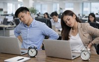 Ngồi văn phòng 10 tiếng/ngày, nhiều người 30 tuổi đã thoát vị đĩa đệm