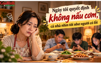 Mệt mỏi không nấu cơm, phản ứng của chồng con khiến tôi nín lặng 