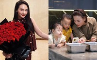 Tin sao 18/10: Cặp song sinh nhà Phương Oanh vào bếp cùng mẹ; chồng Bảo Thanh ngọt ngào trong sinh nhật vợ