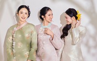 Hà Trúc Linh và 2 Á hậu diện áo dài Tết gây chú ý