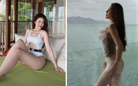 Bùi Quỳnh Hoa khoe vòng eo cuốn hút trong bộ đồ bơi cut-out táo bạo