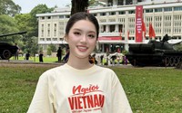 Phương Oanh gây chú ý với hình ảnh lần đầu tại Dinh Độc Lập