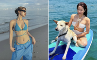 Tuổi 38, Diệp Lâm Anh diện bikini khoe vóc dáng 'mẹ hai con' khiến fan xuýt xoa