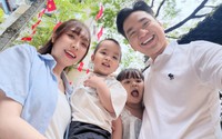 Khoảnh khắc đáng yêu của con trai, con gái MC Hạnh Phúc