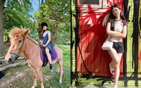 Con gái Jennifer Phạm du ngoạn Đan Mạch cùng bố mẹ, 13 tuổi đã cao lớn vượt trội