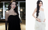 Vũ Thúy Quỳnh 29 tuổi mang thai lần đầu, thời trang mẹ bầu gây ấn tượng