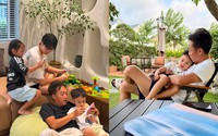 3 con nhà Cường Đô la tình cảm bên nhau trong ngày nghỉ lễ