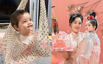 Con gái Nhật Kim Anh tròn một tuổi siêu đáng yêu