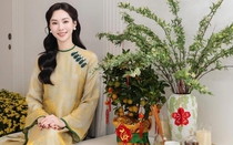 Hoa hậu Đặng Thu Thảo thả nhẹ vài tấm ảnh mùng 3 Tết mà ai cũng phải xuýt xoa