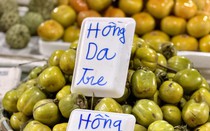 Tiểu thương lý giải giá hồng da tre đắt ngang hoa quả nhập khẩu nhưng vẫn được người tiêu dùng thi nhau tìm kiếm