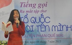 Bà Quế Mai sẽ không khởi kiện vụ bản quyền bài thơ "Tổ quốc gọi tên"?