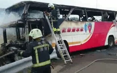 Xe bốc cháy ở Đài Loan, 24 du khách Trung Quốc thiệt mạng