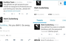 Ông chủ Facebook bị hack tài khoản mạng xã hội