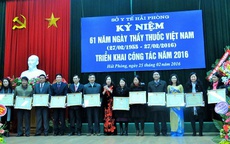 Sở Y tế Hải Phòng tổ chức kỷ niệm ngày Thầy thuốc Việt Nam (27/2)