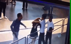 "Soái ca" áo đen giải cứu nữ nhân viên bị đánh ở sân bay Nội Bài là ai?