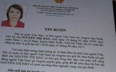 Một phụ nữ Việt Nam bị cướp đột nhập nhà riêng sát hại tại Angola