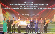 Nghi Xuân (Hà Tĩnh): Phó thủ tướng trao bằng công nhận đạt chuẩn huyện nông thôn mới