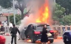 Bí ẩn người hùng thầm lặng cùng CSGT cứu người kẹt dưới gầm xe Mercedes rực lửa