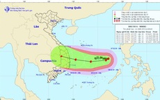 Diễn biến về cường độ thất thường của bão số 6 sắp đổ bộ vào đất liền