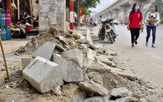 Lát đá vỉa hè cho hơn 100 tuyến phố: Hà Nội sẽ thành đại công trường