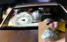 Xe Mercedes bị ném đá vỡ kính khi đang lưu thông trên cao tốc Hà Nội – Thái Nguyên