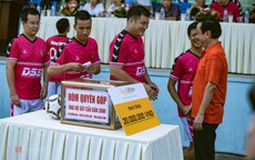 “Ông trùm” Phan Quân đưa quân đá giao hữu bóng đá gây quỹ từ thiện tại Quảng Ninh
