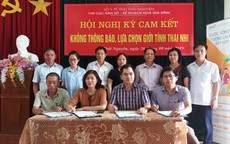 Thái Nguyên tổ chức ký cam kết không lựa chọn giới tính thai nhi