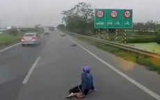 Kinh hoàng cô gái bị giật túi xách ngã văng vào làn đường ô tô ngay trước mũi xe lớn đang di chuyển