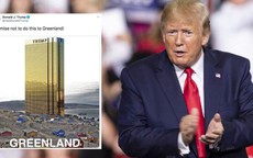 Đăng tấm hình tòa tháp vàng 'siêu to khổng lồ' ở Greenland, ông Trump lại gây bất ngờ với lời hứa mới
